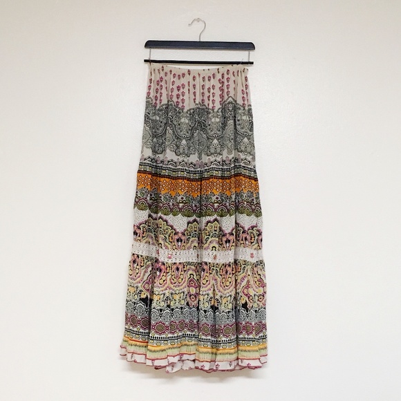 gauze maxi skirt